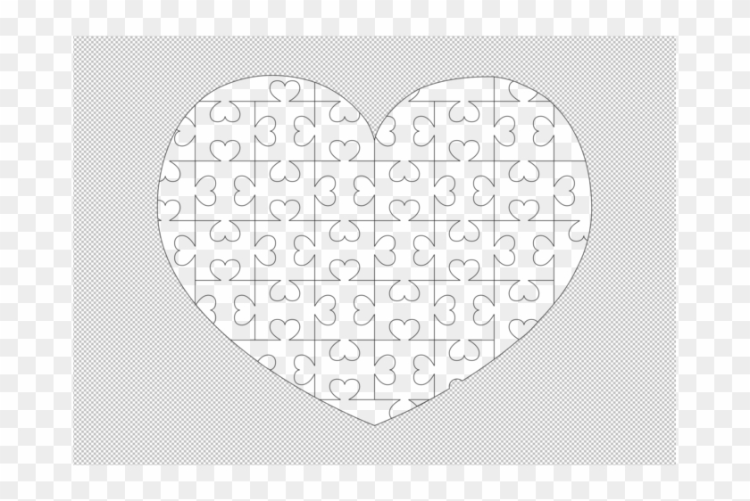 Heart Puzzle Pattern Clipart