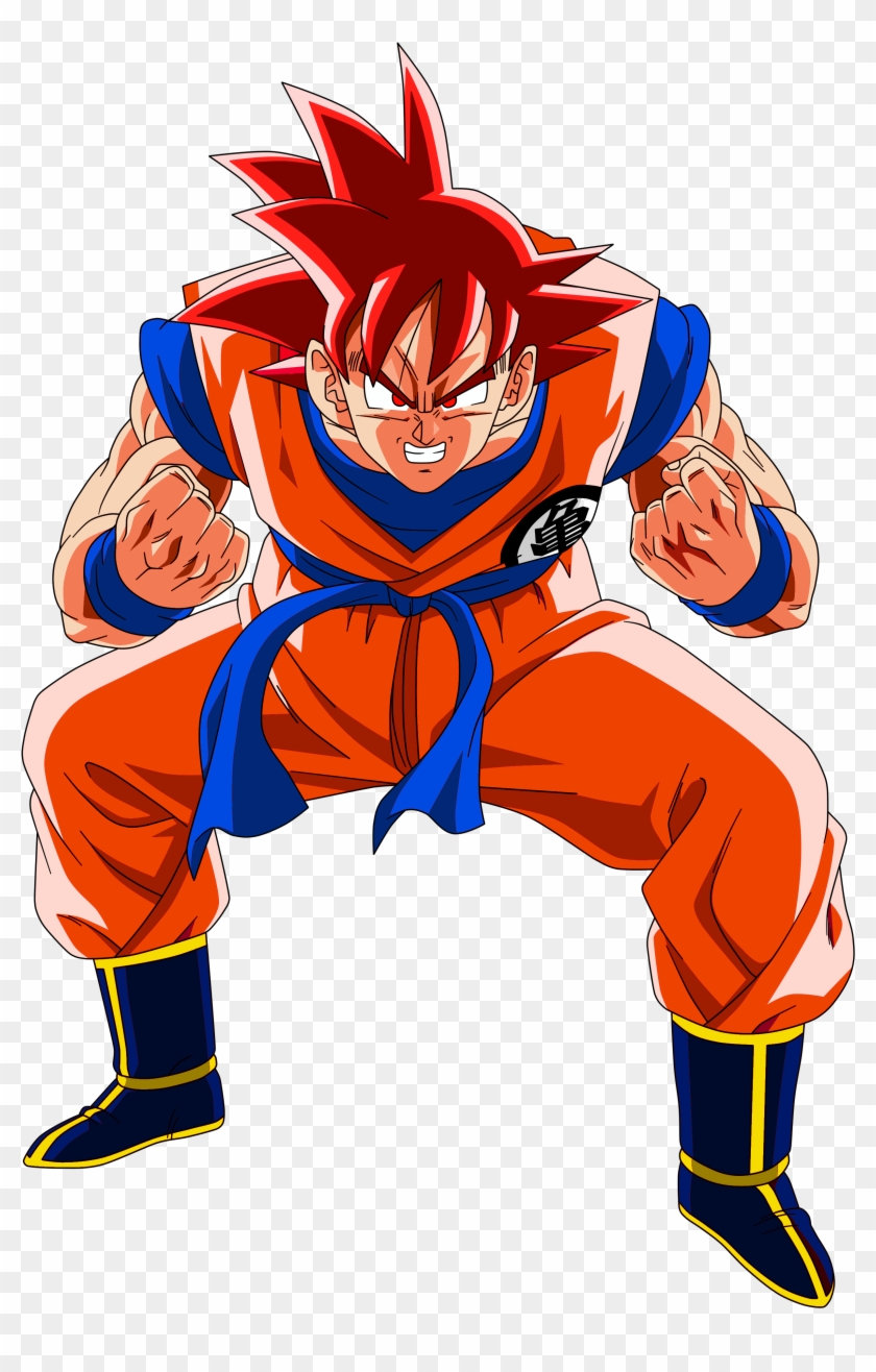 Goku Clipart Ssj God - Dragon Ball Z Stances - Png Download
