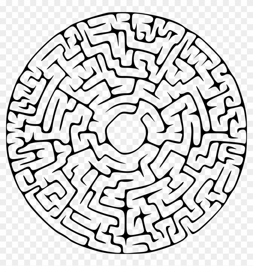 This Free Icons Png Design Of Circular Maze Puzzle Clipart