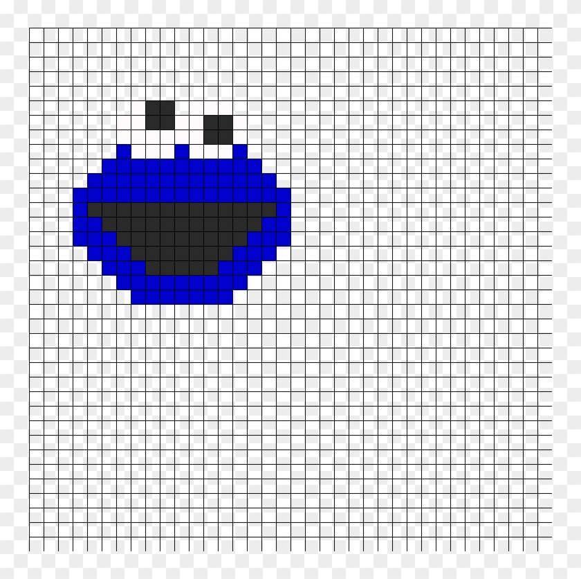 Cookie Monster - Cookie Monster Perler Beads Clipart