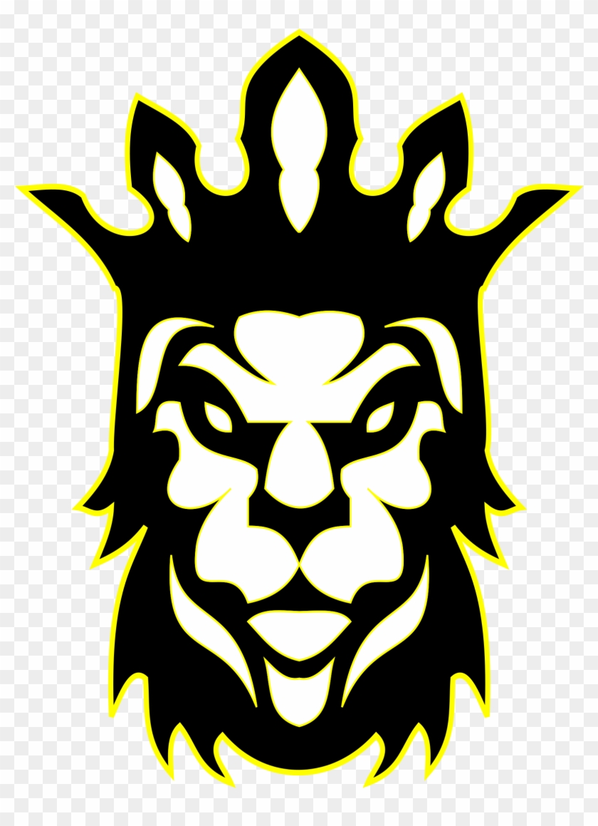 Lion Head With Crown Clipart - King Png Transparent Png