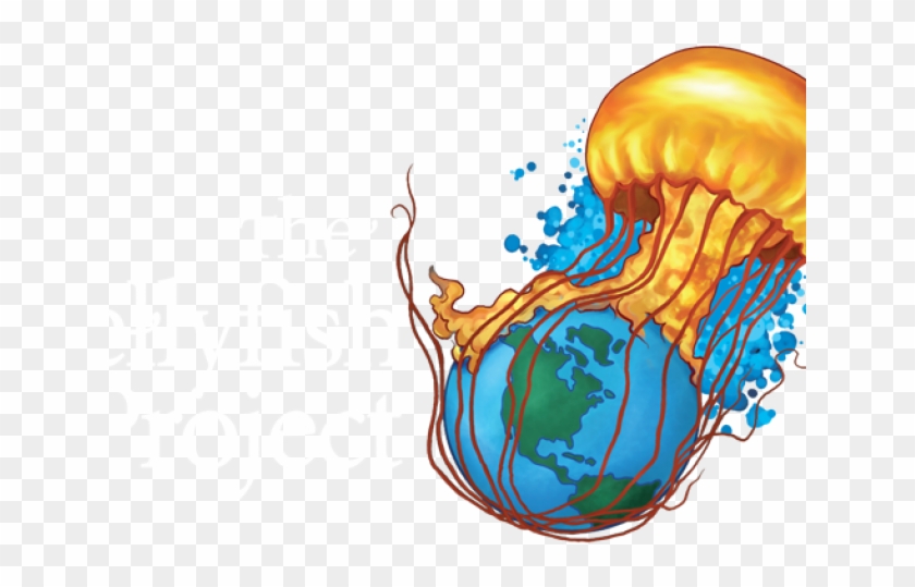 Jellyfish Clipart Deep Sea - Global Warming Jellyfish - Png Download #321308