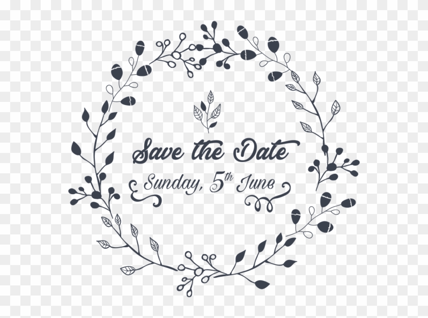 Wedding Invitation Save The Date Illustration Ai File - Wedding Invitation Clipart #321331
