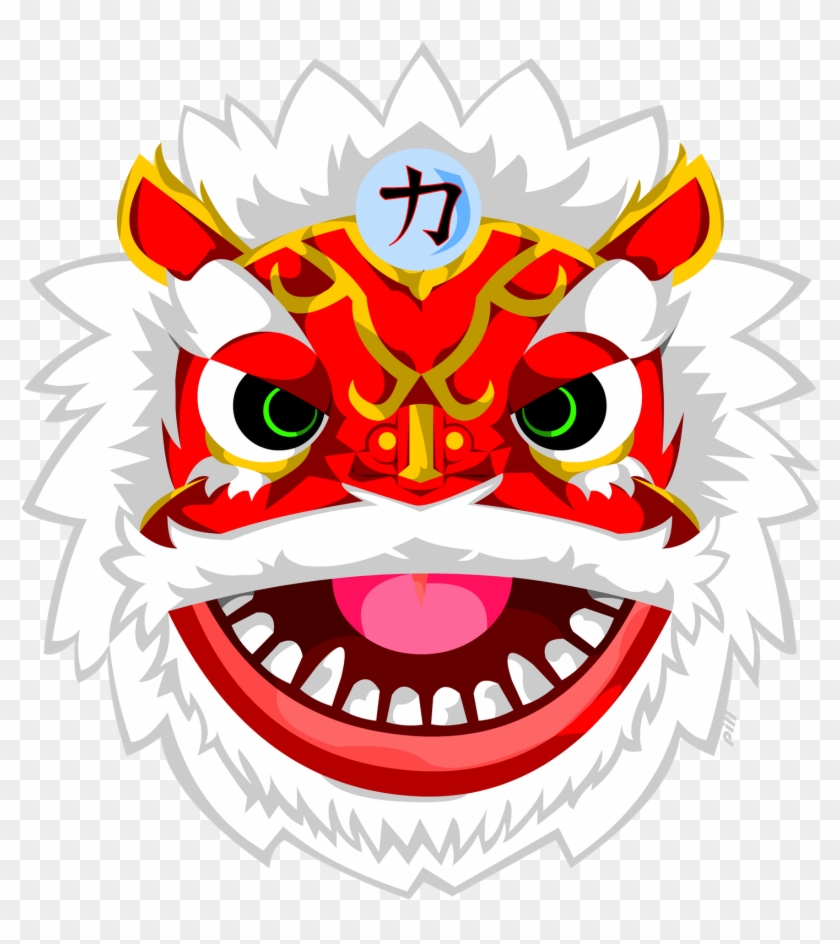 Little Dragon Clipart Design - Chinese Lion Dance Mask - Png Download #321354