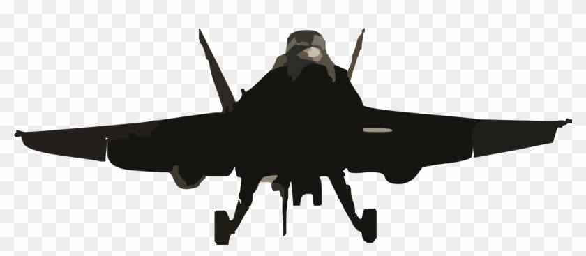 Jet Fighter Clipart Cessna Airplane - Silhouette Fighter Jet Clipart - Png Download #321597