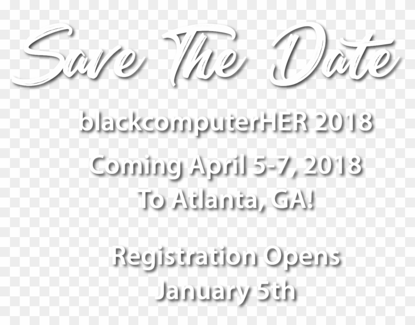 Save The Date Conference - Calligraphy Clipart
