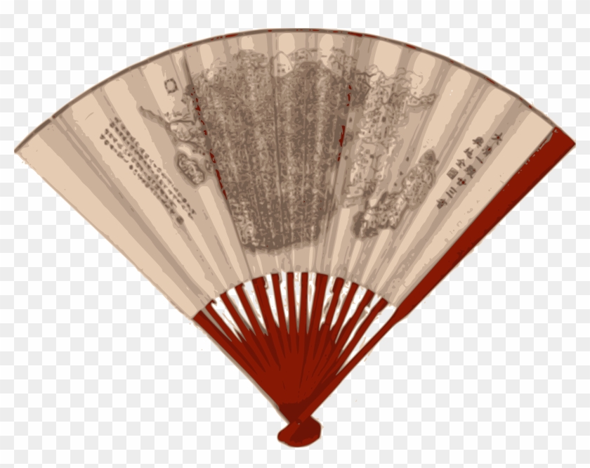 This Free Icons Png Design Of Asian Fan With A Map Clipart
