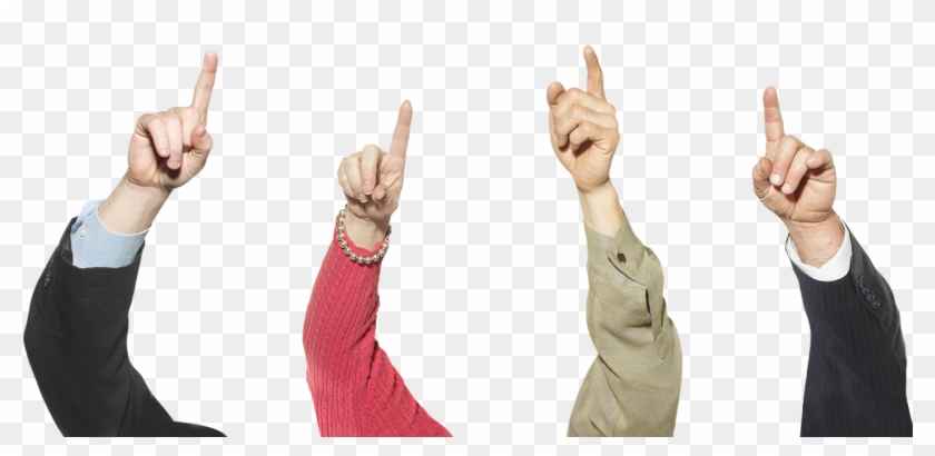 Fingers Transparent - Hands Pointing Up Png Clipart #322040