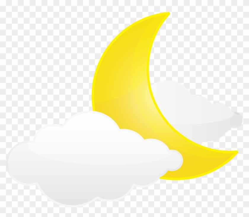 Moon With Clouds Png Transparent Clip Art Image #322060