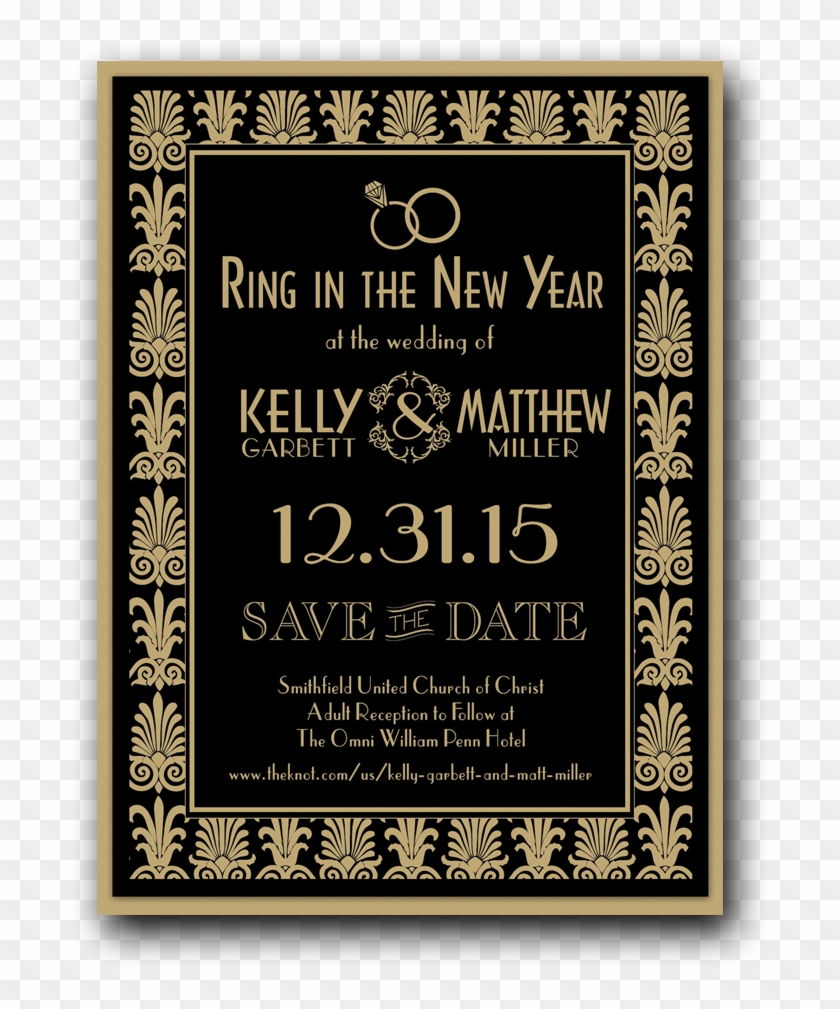 Save The Date Gatsby Clipart