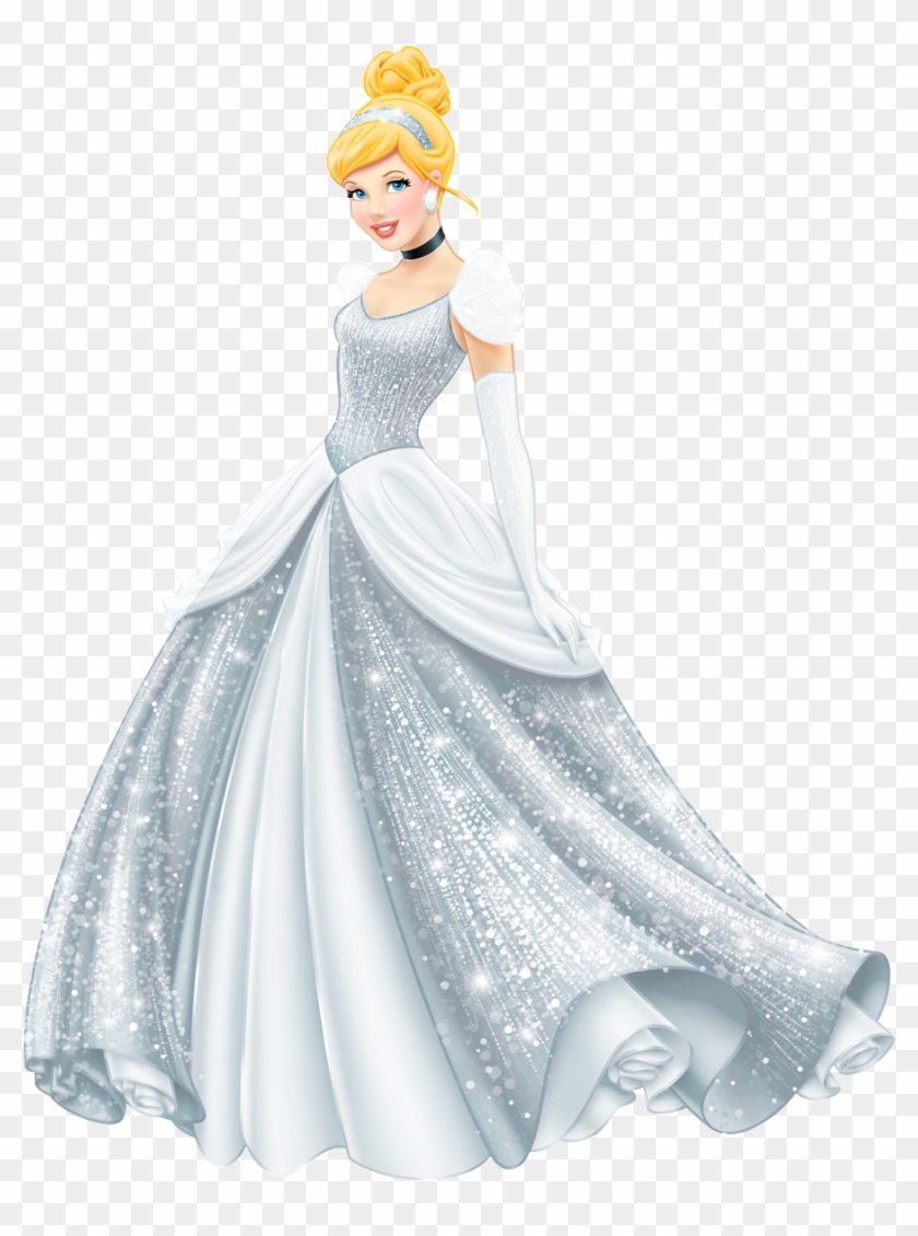 Disney Princess In White Dress Clipart