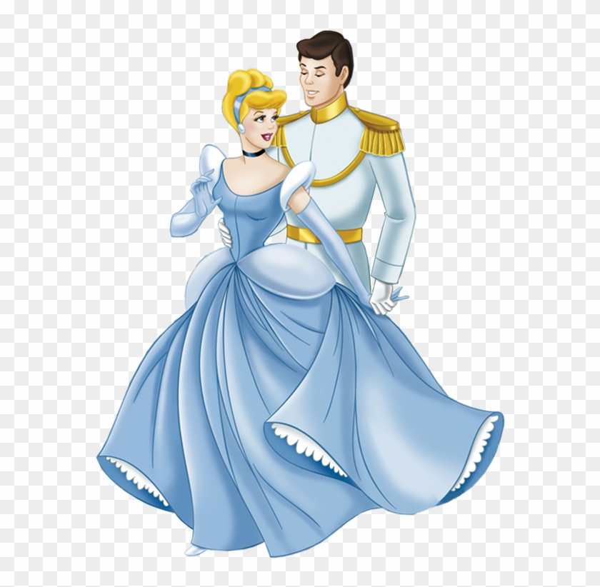 Cinderella And Prince Charming Clipart - Cenicienta Y El Principe - Png Download