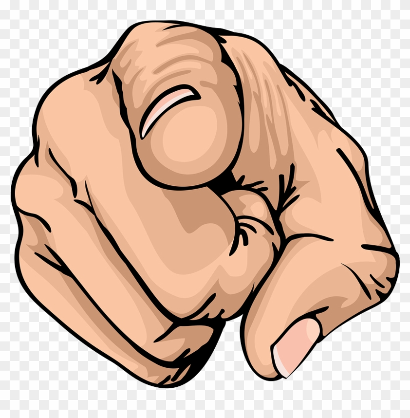 900 X 852 13 - 3d Finger Pointing At You Clipart