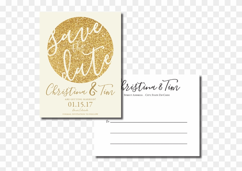 Save The Date Two Sided - Paper Clipart