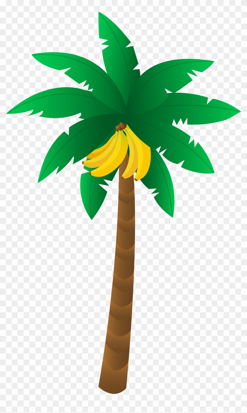 Palm Leaf Clipart At Getdrawings - Banana Tree Clipart - Png Download #322479