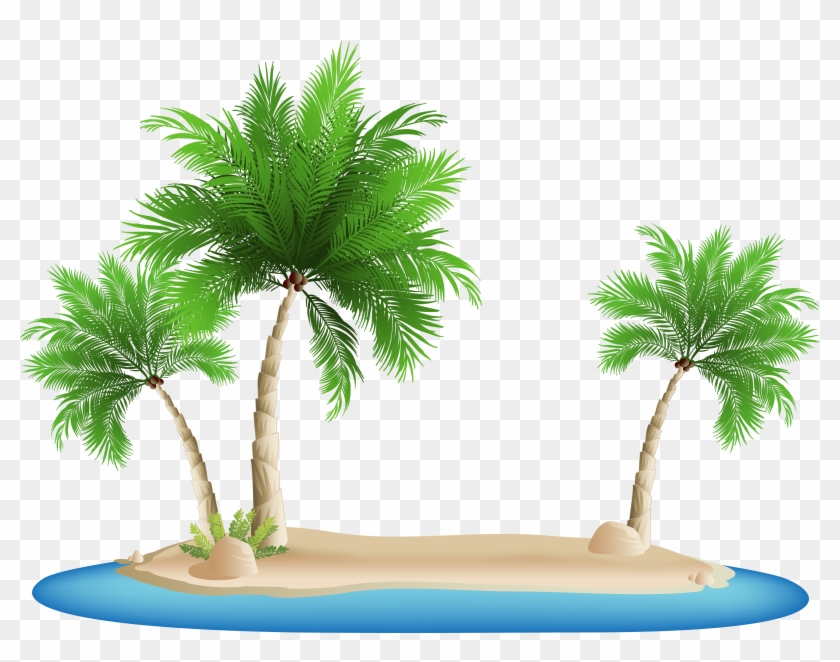 Clip Royalty Free Library Palm Tree Island Clipart - Palm Tree Island Png Transparent Png