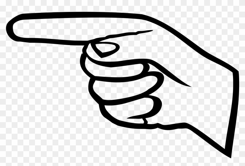 Jpg Transparent Download Pointed Finger Clipart - Finger Point Clipart - Png Download