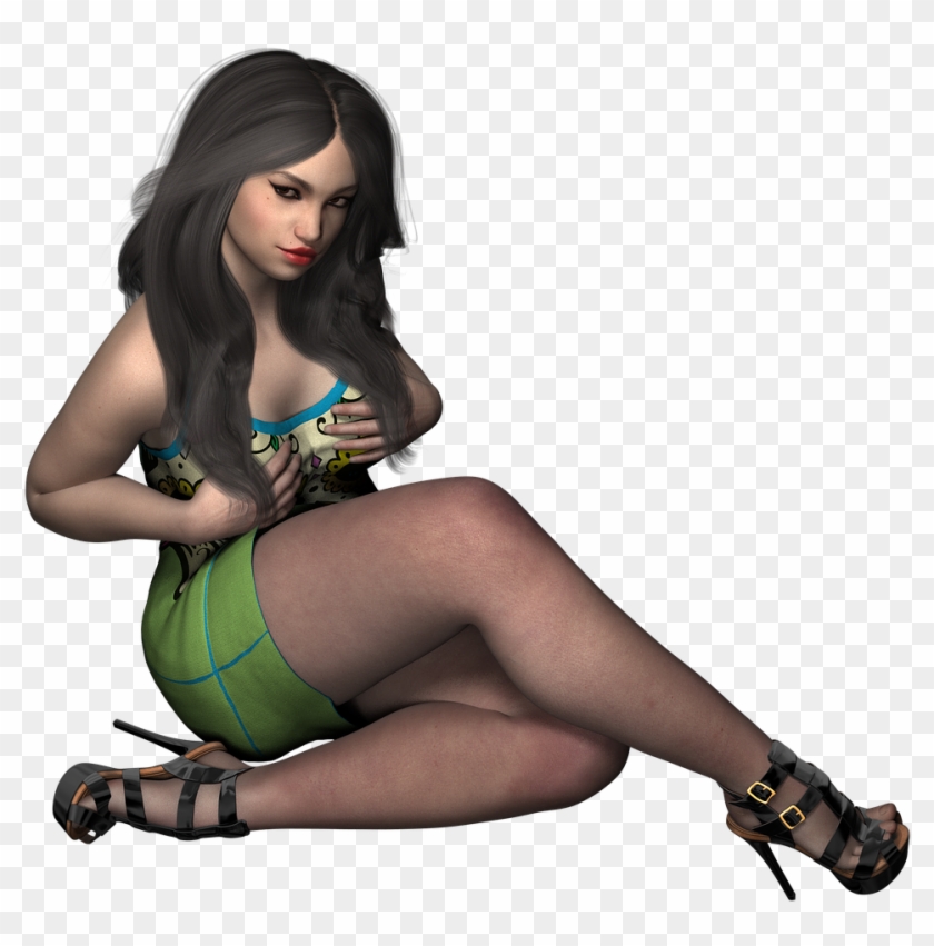 Plus Size Sexy Girl Woman Pose Png Image Clipart #322708