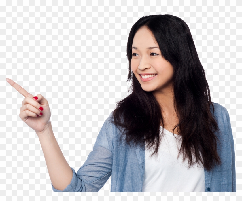 Women Pointing Left Png Image Clipart #322713