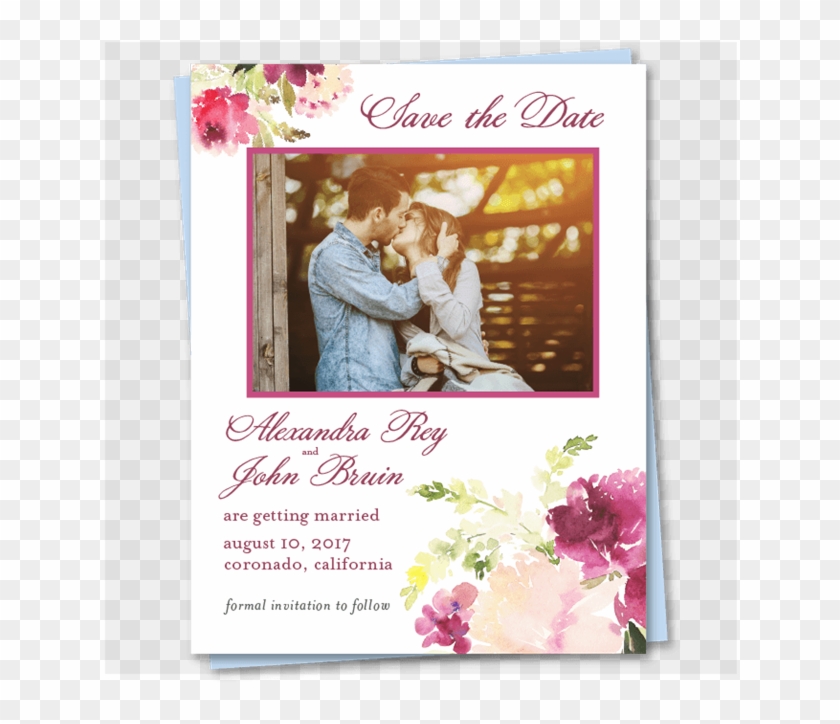 Photo Wedding Save The Date Sentimental - Christmas Card Clipart #322887