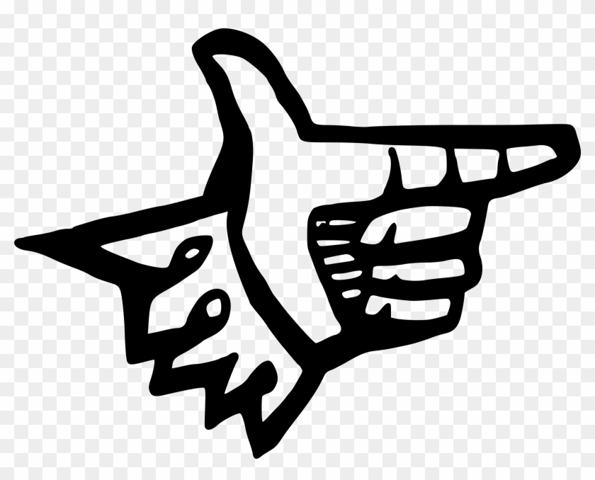 2400 X 1825 8 - Art Hand Finger Gun Clipart