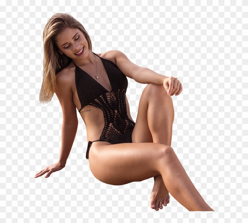 Woman, Sexy, Young, Beautiful, Girl, Transparent - Modelo En Bikini Png Clipart #323133