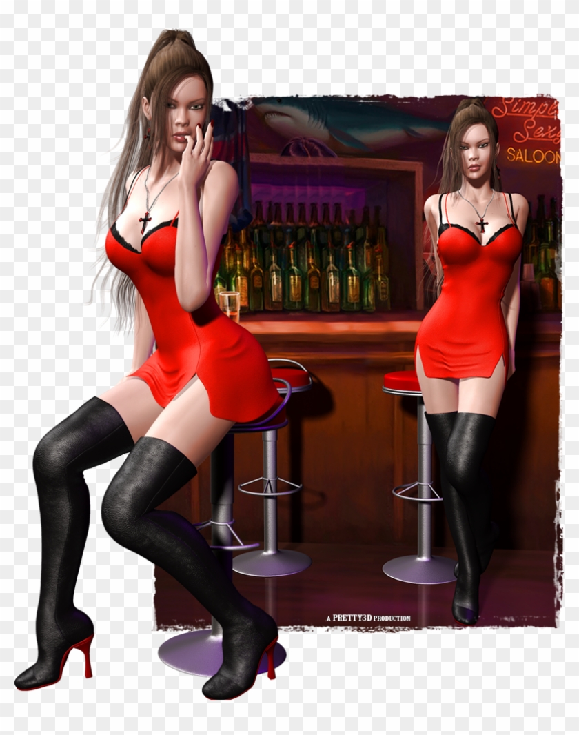 Simple Sexy - 3d Sexy Girl Png Clipart #323340