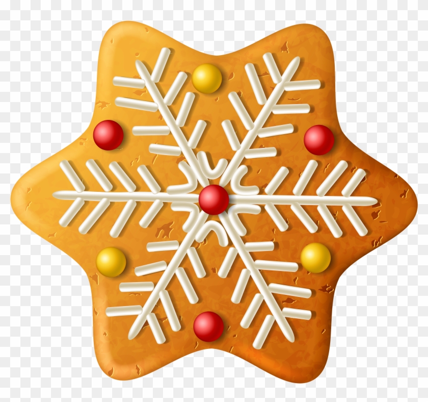Christmas Cookie Snowflake Png Clipart Image - Christmas Cookie Transparent Background #323432
