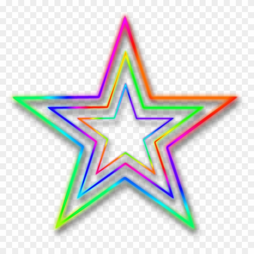 Neon - Neon Star No Background Clipart #323456
