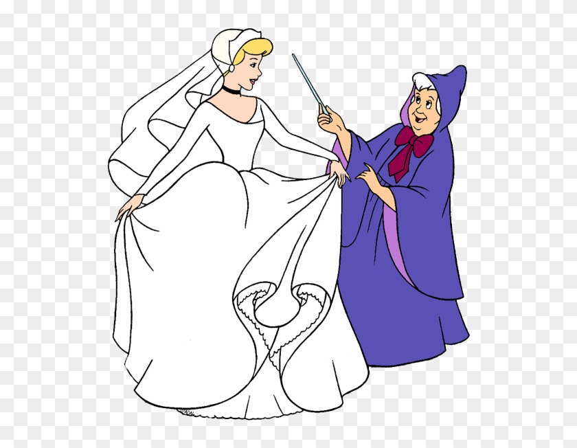 Cinderella - Cinderella And Fairy Godmother Png Clipart #323480