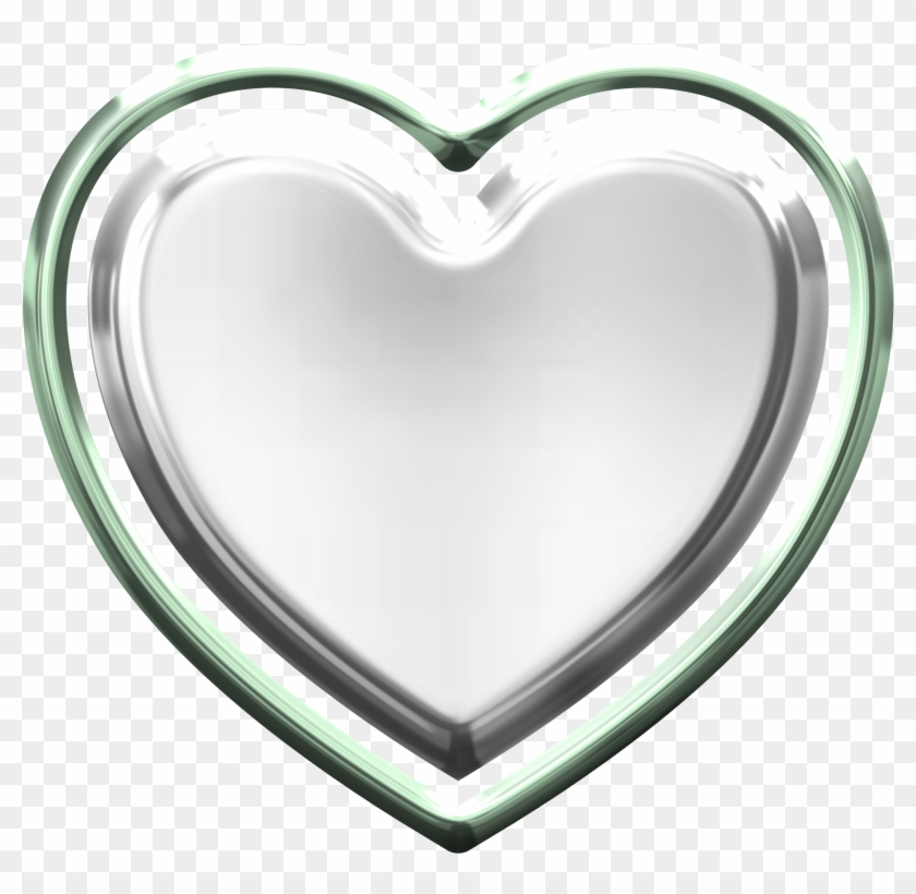 Silver Heart Png Transparent Image - Silver Heart Png Clipart