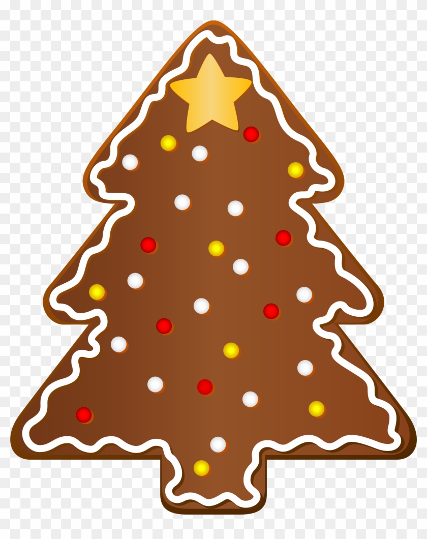 Christmas Cookie Tree Clipart Png Image - Gingerbread Christmas Tree Clipart Transparent Png #324028