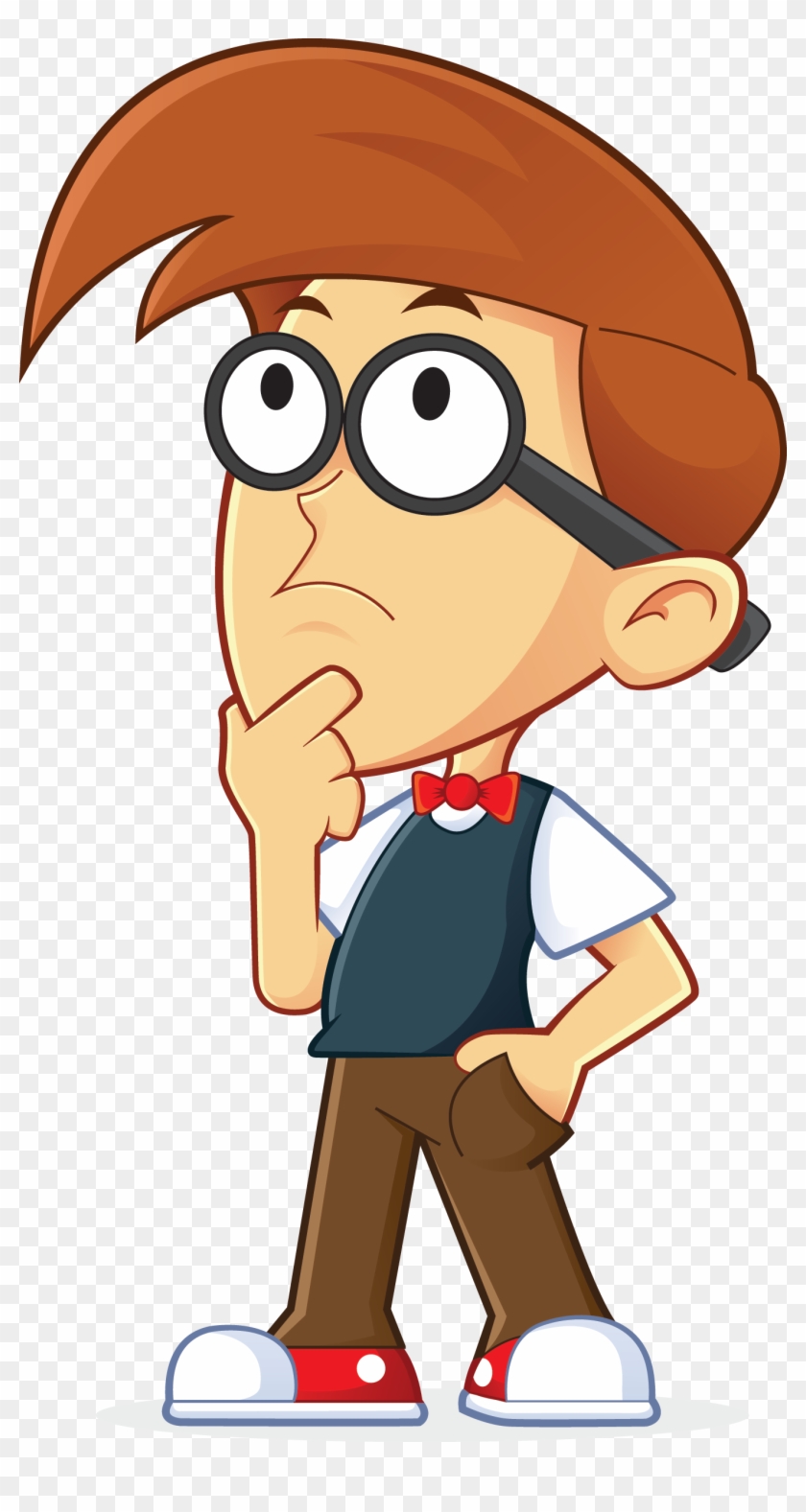 Thinking Clipart Png - Thinking Man Cartoon Png Transparent Png