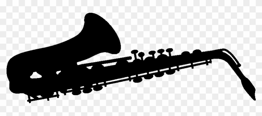 Sticker Saxophone Ambiance Sticker Mus Saxaphone - Silhouette Clipart #324624