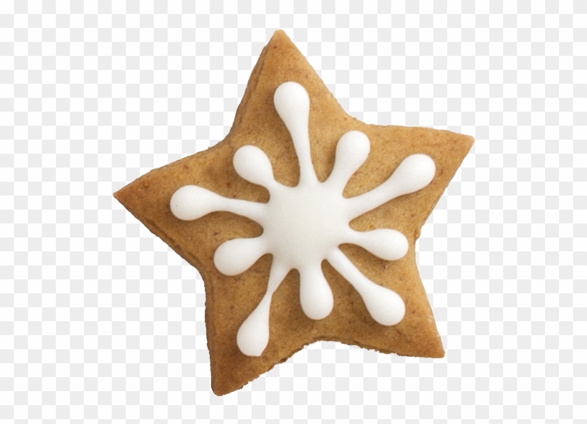 Gingerbread Blvd - Christmas Cookie Star Png Clipart