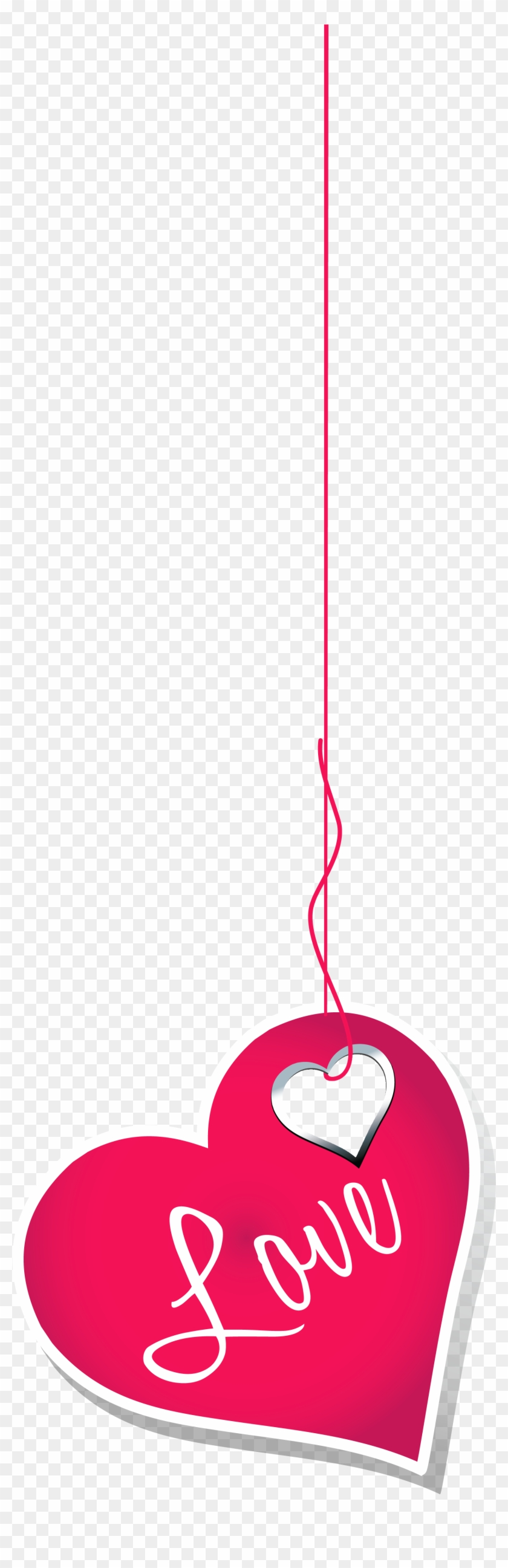 Love Heart Png Transparent Image - Love Clipart Hanging #324816