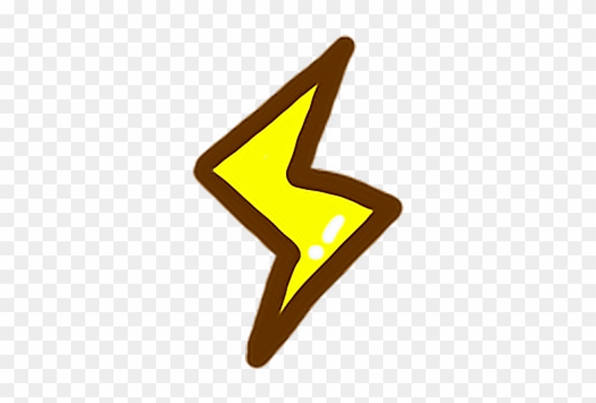 Lightning Cute Yellow Light Thunder Thunderstorm G7che - Thunder Cute Clipart #324846