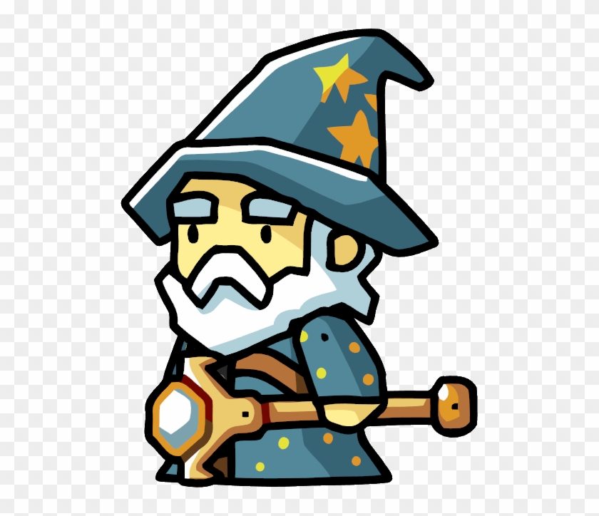 Wizard Simple Drawing Png - Scribblenauts Wizard Clipart #324924