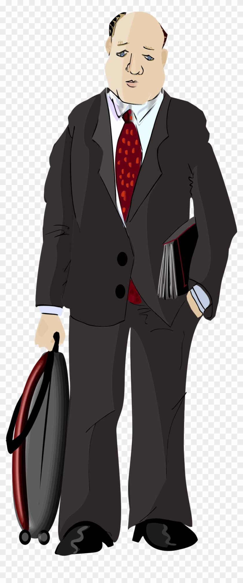 This Free Icons Png Design Of Traveling Businessman Clipart