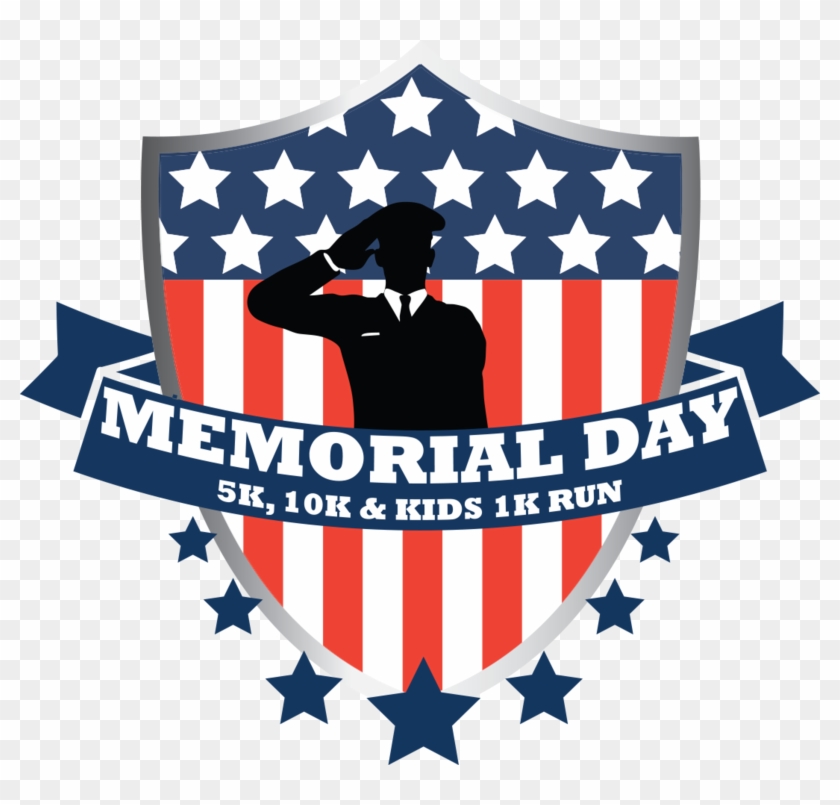 Memorial Day 5k, 10k & Kids 1k Run - Flag Of The United States Clipart #325197