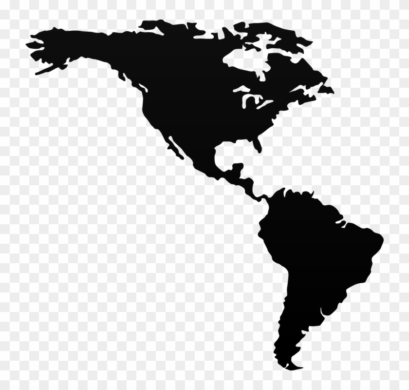 Mapa America Png - World Map Clipart