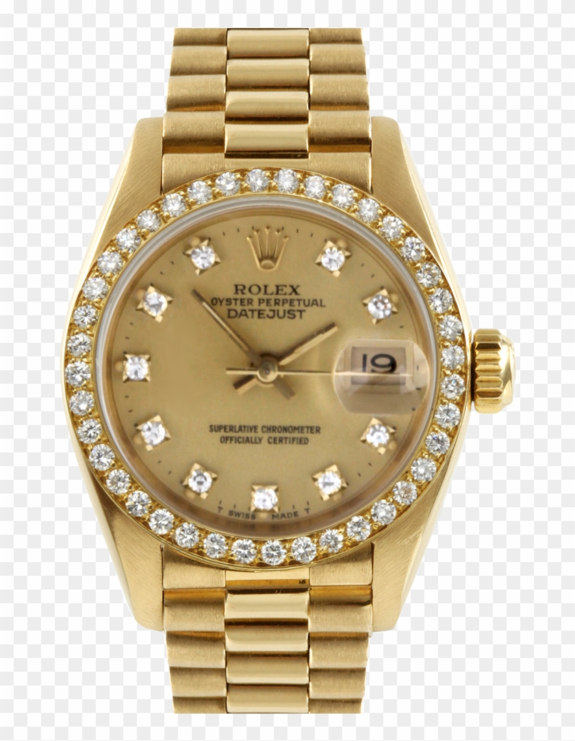 Rolex Watch Png Image - Rolex Women Gold Watch Clipart #325218