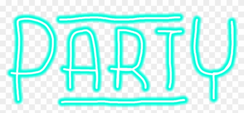 Report Abuse - Party Neon Font Png Clipart
