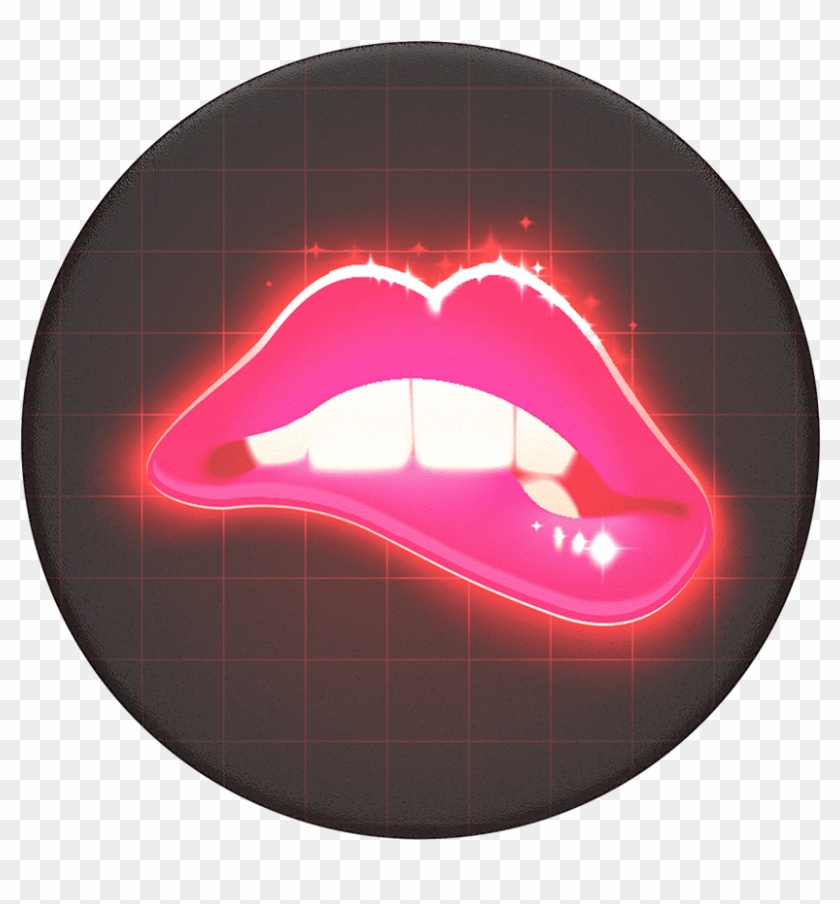 Neon Lips, Popsockets - Popsocket Neon Clipart #325336