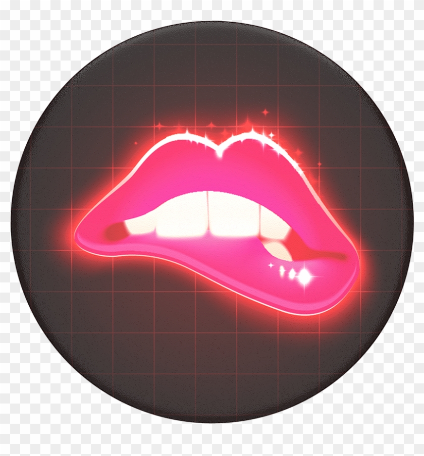 Neon Lips, Popsockets - Popsocket Neon Clipart