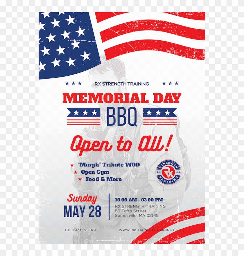 Rx Memorial Day Bbq - Flag Of The United States Clipart #325450