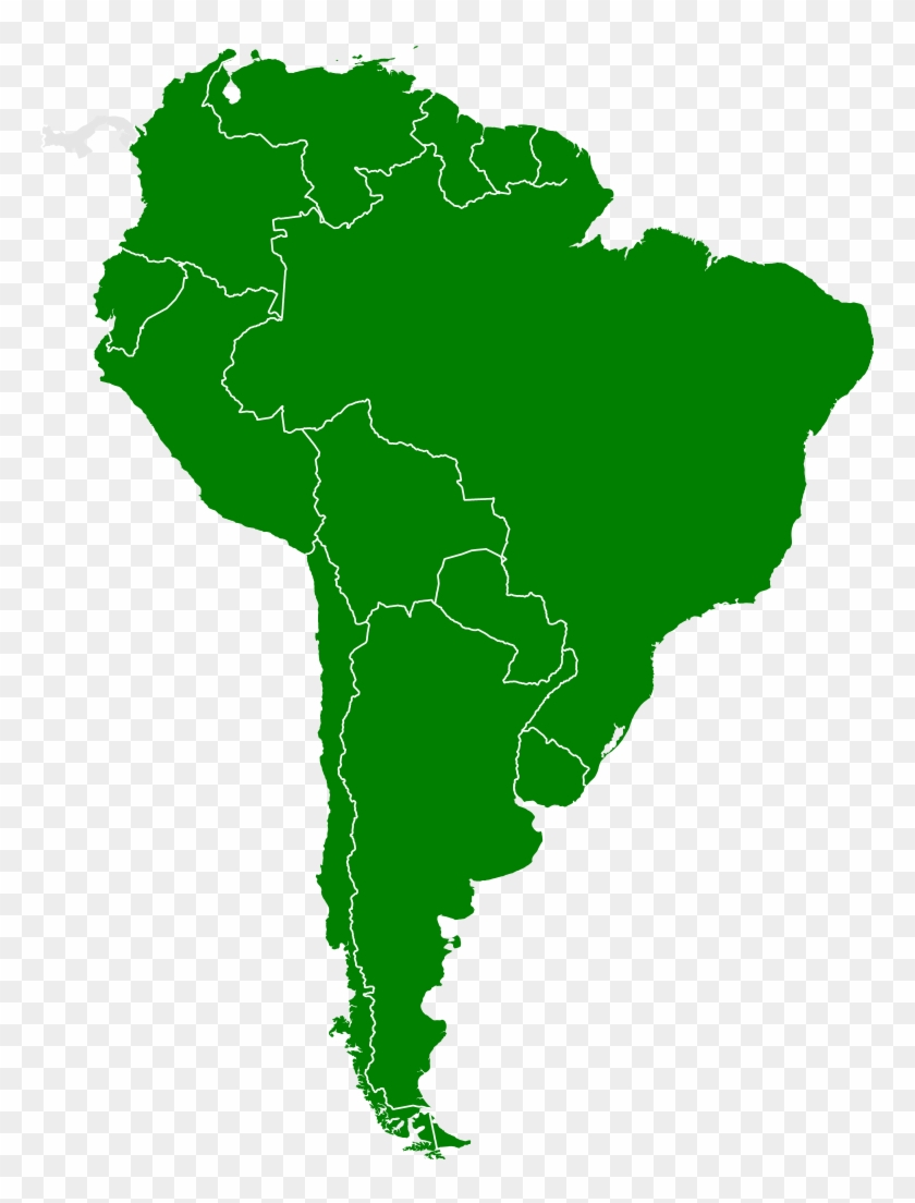 File - South America - Svg - South America Map Black Clipart #325627