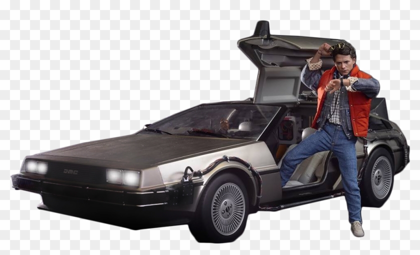 Free Png Download Delorean Marty Back To The Future - Back To The Future Transparent Clipart #325723