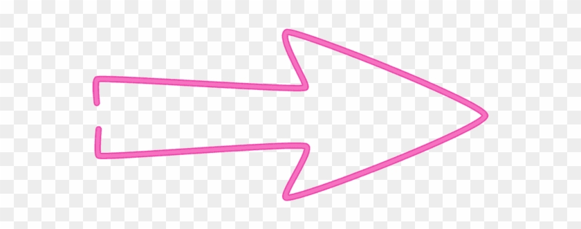 Neon Arrow Png - Line Art Clipart #325815