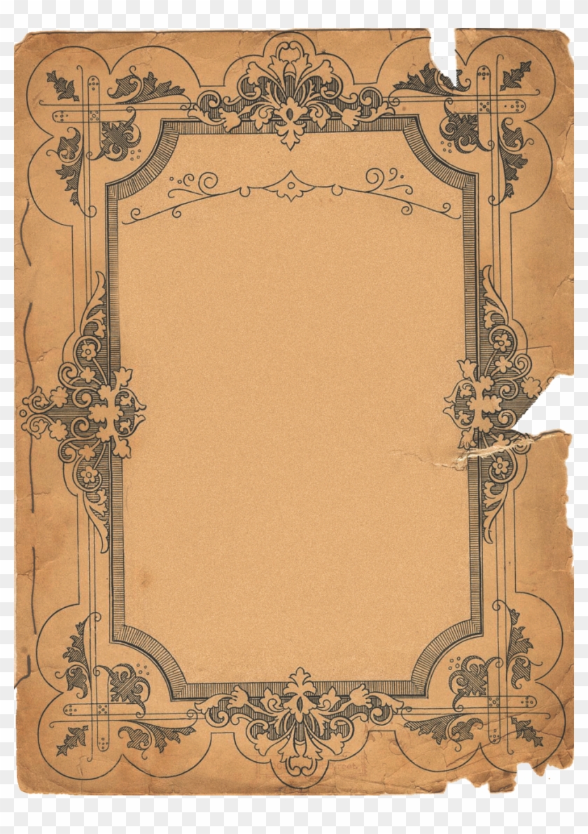 Vintage, Parchment, Paper, Background, Torn, Old, Art - Torn Antique Paper Png Clipart #325944
